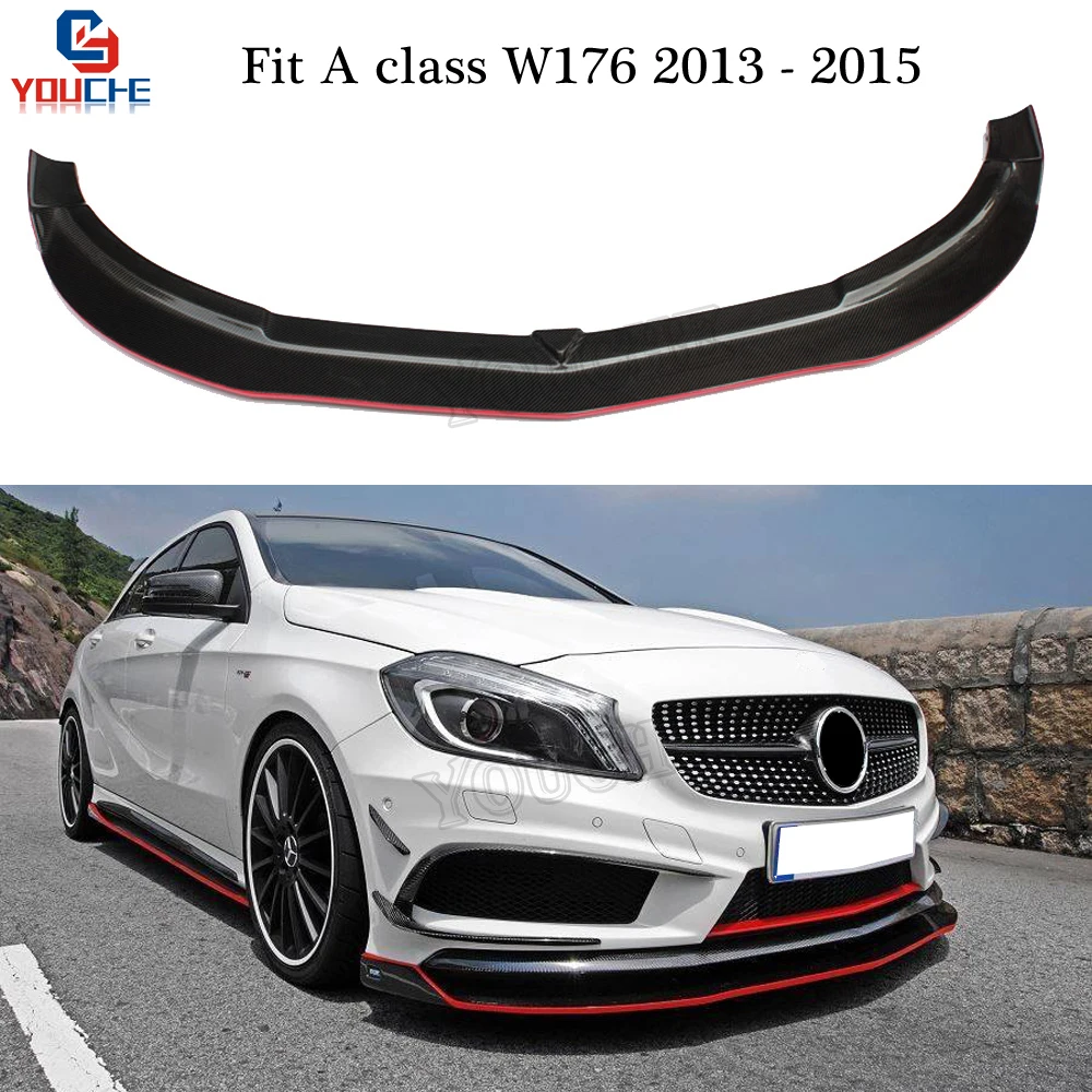 Сплиттер для переднего бампера Mercedes W176 передний спойлер Benz A Class A180 A200 A250 A300 A45 AMG