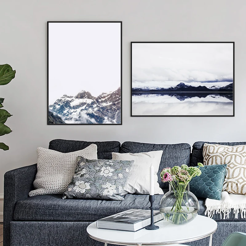 Nordic Mountain Landscape Wall Art Nature View Canvas Poster for Living Room Decor Black White Pictures Posters and Prints
Nordic Mountain Landscape Wall Art Nature View Canvas Poster for Living Room Decor Black White Pictures Posters and Prints