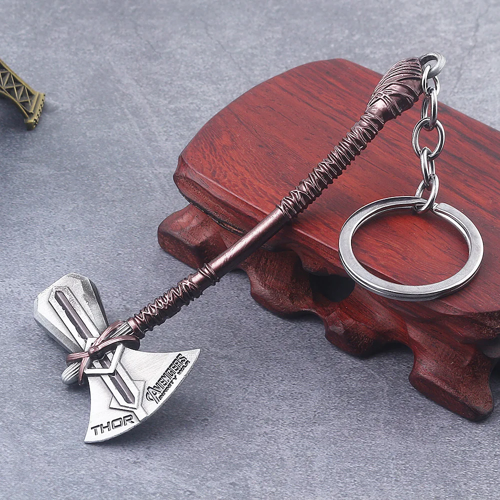 Wholesale 20pcs Avengers 4 Thor Axe hammer Keychain High Quality Thor Stormbreaker Key Chain for Men Jewelry
Wholesale 20pcs Avengers 4 Thor Axe hammer Keychain High Quality Thor Stormbreaker Key Chain for Men Jewelry