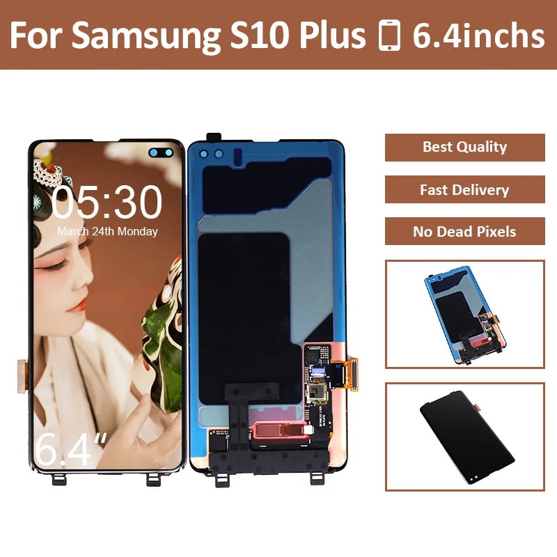 For Samsung For Galaxy S10 Plus G975 LCD Display Screen Digitizer Assembly For Samsung S10 Plus G975 Screen LCD Pantalla
For Samsung For Galaxy S10 Plus G975 LCD Display Screen Digitizer Assembly For Samsung S10 Plus G975 Screen LCD Pantalla