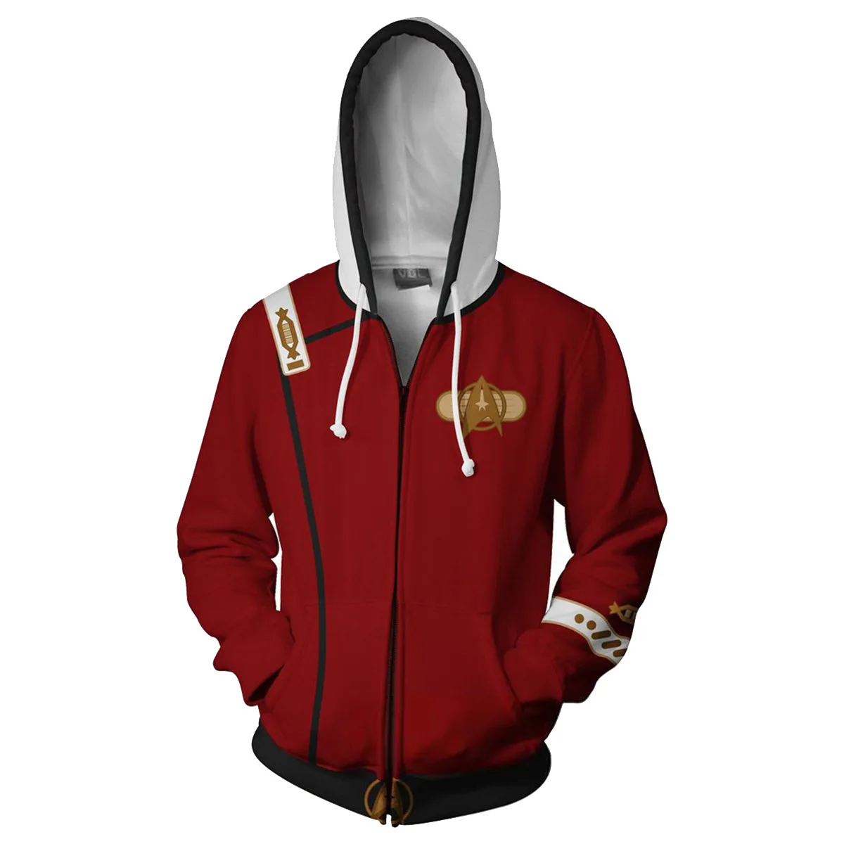 Movie Star Trek II: The Wrath of Khan Autumn Costumes 3D Printed Hooded Sweatshirt 5XL Size Leisure Zippered Jacket Cosplay
Movie Star Trek II: The Wrath of Khan Autumn Costumes 3D Printed Hooded Sweatshirt 5XL Size Leisure Zippered Jacket Cosplay