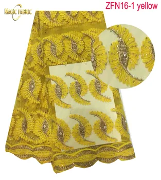 High quality french lace african wedding mesh lace fabric net lace rhinestones embroidered for women dress ZFN16
High quality french lace african wedding mesh lace fabric net lace rhinestones embroidered for women dress ZFN16
