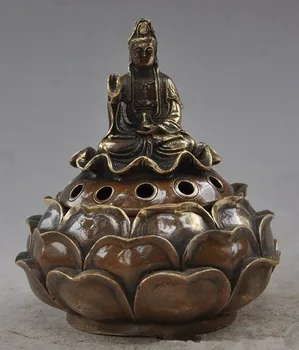 YM 312 marked Buddhism Brass lotus seat Bodhisattva Kwan-Yin GuanYin statues 150mm Height Garden Decoration 100% real Brass
YM 312 marked Buddhism Brass lotus seat Bodhisattva Kwan-Yin GuanYin statues 150mm Height Garden Decoration 100% real Brass