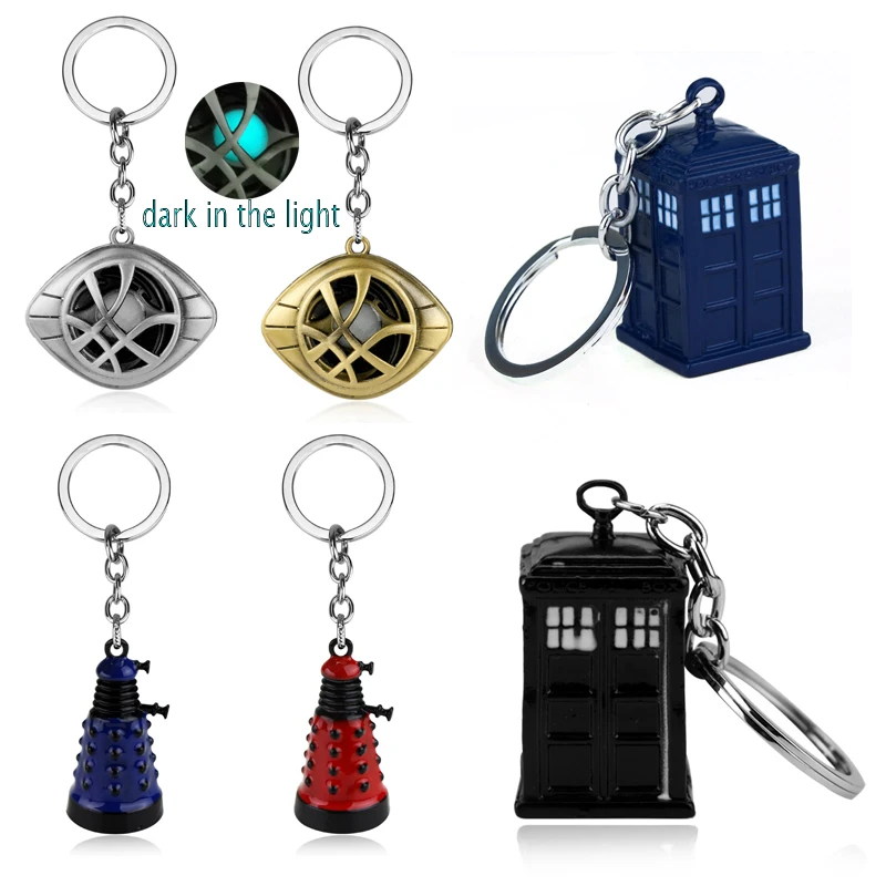 Doctor Who Keychain Strange Eye of Agamotto Key Chain TARDIS Key Rings For Gift Chaveiro Car Key Ring Jewelry Movie Trinket
Doctor Who Keychain Strange Eye of Agamotto Key Chain TARDIS Key Rings For Gift Chaveiro Car Key Ring Jewelry Movie Trinket