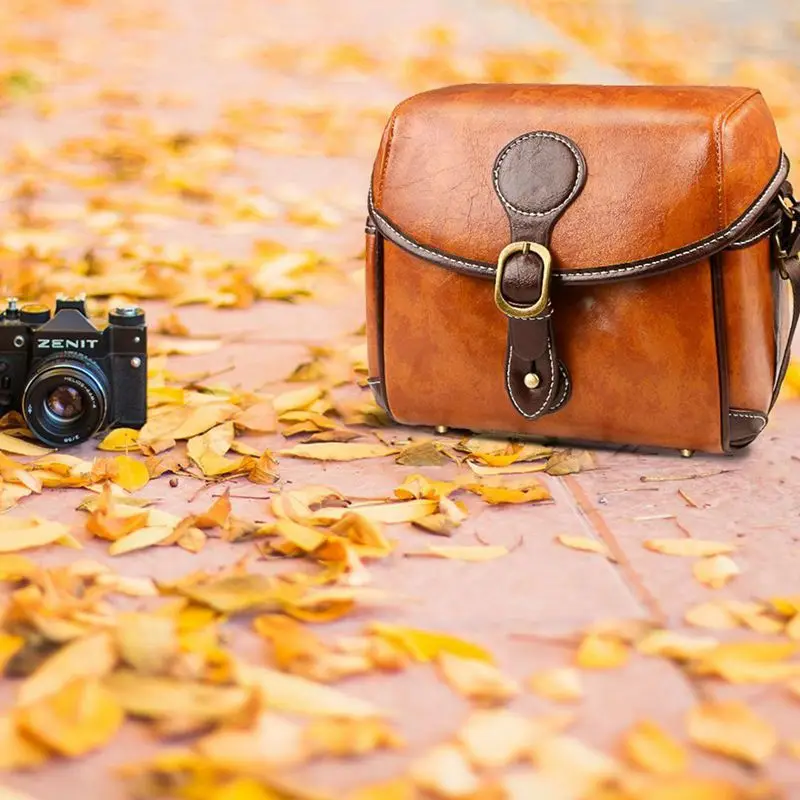 Vintage Camera Bag, DSLR Shoulder Camera Bag with Removable Inserts, Waterproof Shockproof Camera Case for Canon, Nikon, ,#8
Vintage Camera Bag, DSLR Shoulder Camera Bag with Removable Inserts, Waterproof Shockproof Camera Case for Canon, Nikon, ,#8