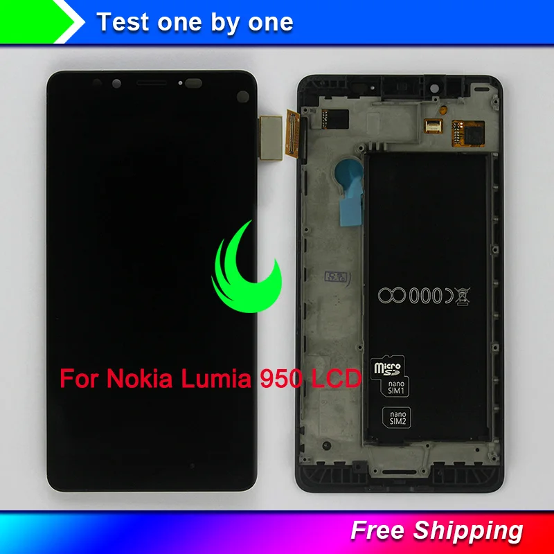5.2" New Original AMOLED For Nokia Lumia 950 LCD Display Touch Screen Digitizer With Frame Assembly For NOKIA 950 LCD 2560x1440
5.2" New Original AMOLED For Nokia Lumia 950 LCD Display Touch Screen Digitizer With Frame Assembly For NOKIA 950 LCD 2560x1440