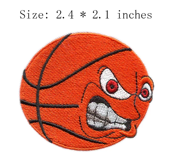 Баскетбольный мяч с вышивкой гнева 2 4 дюйма в ширину/мультяшный