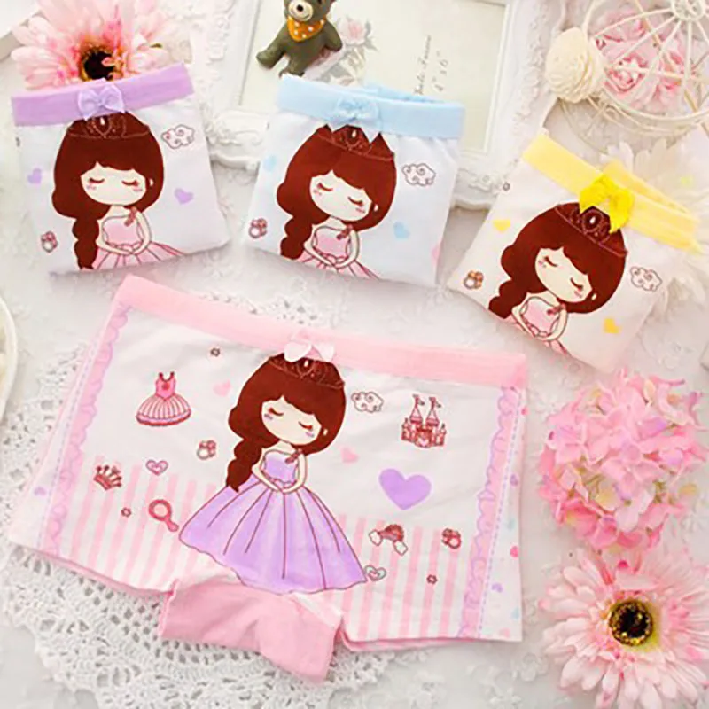 Cotton Princess Children's underpants cartoon printed female baby underwear girls boxer briefs cute panties 4pcs/lot
Cotton Princess Children's underpants cartoon printed female baby underwear girls boxer briefs cute panties 4pcs/lot