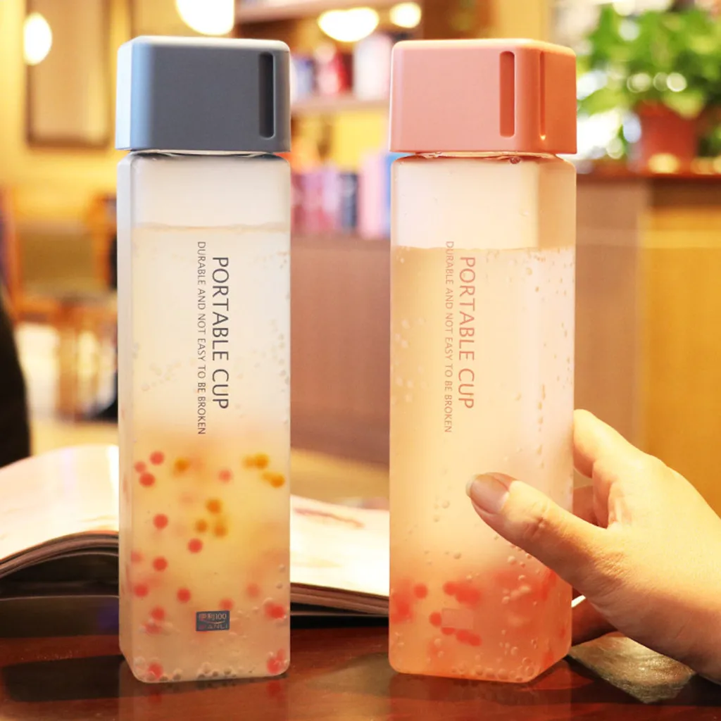 Portable Square Fruit Juice Leak-proof Travel Bottle Wood Grain Lid Cover Frosted creative large capacity water bottle new 409
Portable Square Fruit Juice Leak-proof Travel Bottle Wood Grain Lid Cover Frosted creative large capacity water bottle new 409