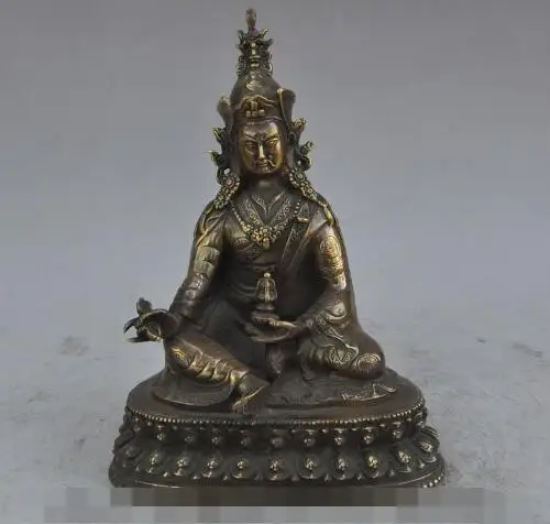 S4474 9"tibet buddhism bronze joss Guru Rinpoche Padmasambhava phurpa Buddha statue
S4474 9"tibet buddhism bronze joss Guru Rinpoche Padmasambhava phurpa Buddha statue