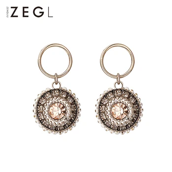 ZEGL earrings ladies round baroque temperament Korean wave retro earrings earrings earrings fashion jewelry earrings gift
ZEGL earrings ladies round baroque temperament Korean wave retro earrings earrings earrings fashion jewelry earrings gift