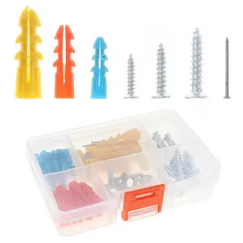 65pcs/lot Screw Parts Box with Three-size Screws and Three-color Fixing Nail for Electric Screwdriver Installation Tool
65pcs/lot Screw Parts Box with Three-size Screws and Three-color Fixing Nail for Electric Screwdriver Installation Tool