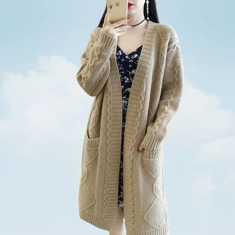 Spring Autumn Sweater Women 2019 Korean version Thin Outside Female Cardigan Medium Long Plus size Fashion feminine coat SS48
Spring Autumn Sweater Women 2019 Korean version Thin Outside Female Cardigan Medium Long Plus size Fashion feminine coat SS48