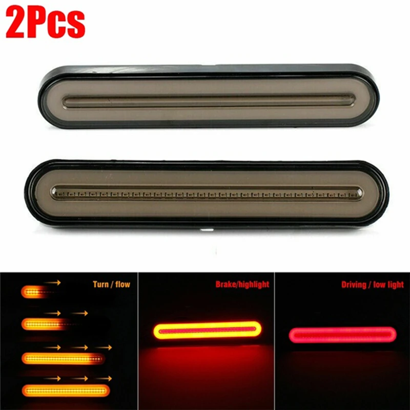2pcs Auto Rear Stop RV Halo Neon LED Trailer Tail Light Flowing Turn Signal Brake Lamp Trailer Truck Car accessories car styling
2pcs Auto Rear Stop RV Halo Neon LED Trailer Tail Light Flowing Turn Signal Brake Lamp Trailer Truck Car accessories car styling