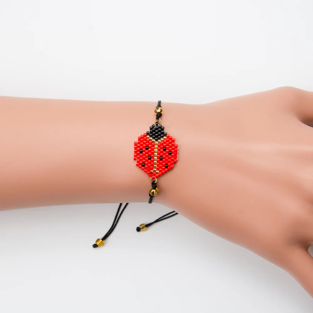 Classic Ladybug Insect Jewelry MIYUKI Bracelet DB Antique Seed bead bracelet women Hand-woven Cartoon rope bracelet
Classic Ladybug Insect Jewelry MIYUKI Bracelet DB Antique Seed bead bracelet women Hand-woven Cartoon rope bracelet