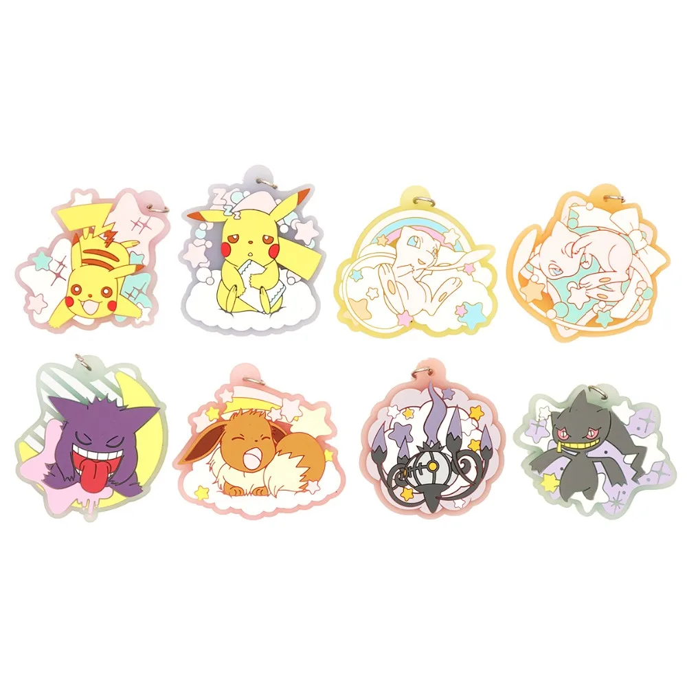 Pocket Monster Anime Pikachu Mew Gengar Eevee Poketto Monsuta Kawaii Rubber Keychain
Pocket Monster Anime Pikachu Mew Gengar Eevee Poketto Monsuta Kawaii Rubber Keychain
