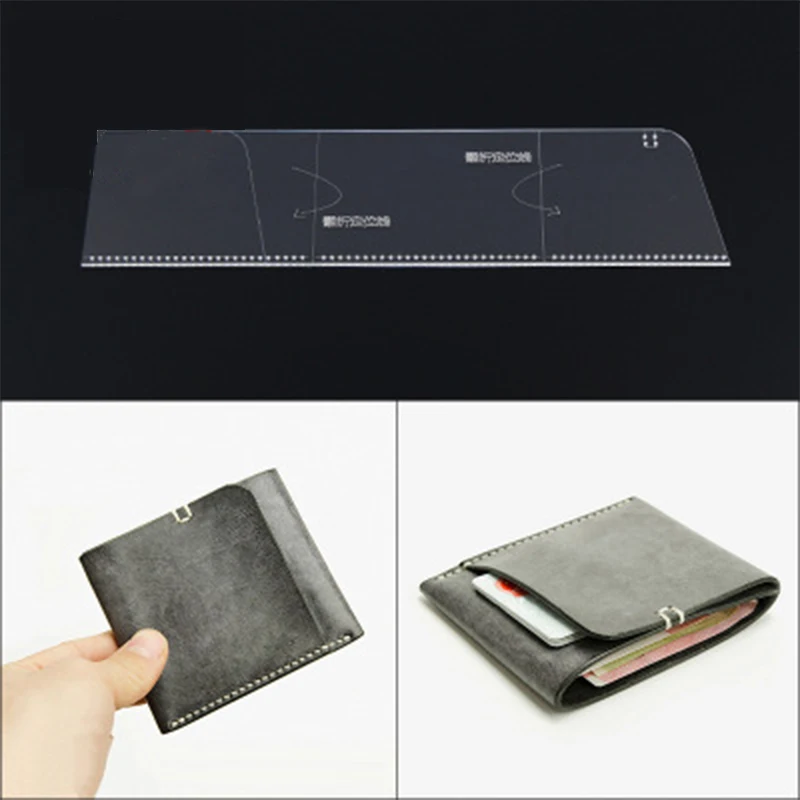 Durable Acrylic Leather Tool Template Wallet Card Bag Design Making Stencil outil pour le cuir Leathercraft Sewing Pattern Tools
Durable Acrylic Leather Tool Template Wallet Card Bag Design Making Stencil outil pour le cuir Leathercraft Sewing Pattern Tools