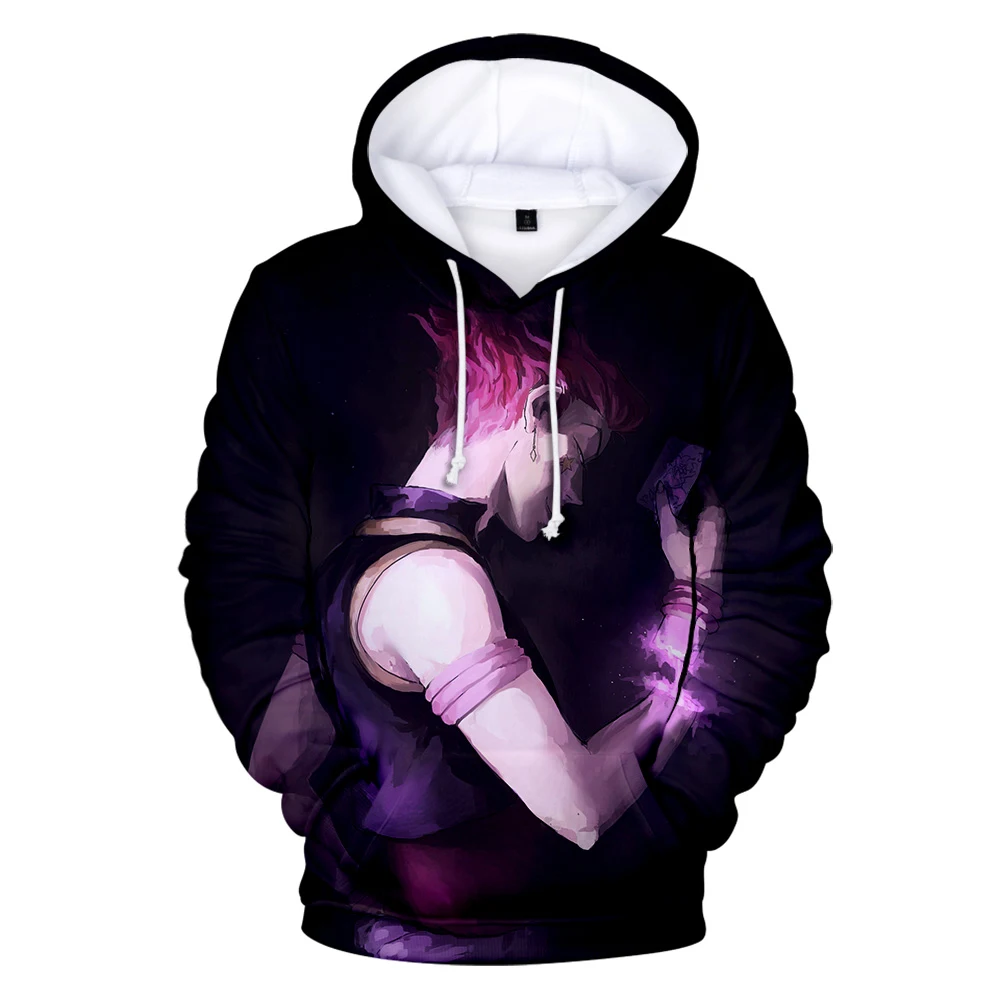 High Quality printed Anime character Coats 3D Hisoka Hoodies Men's New 3D Hooded Hisoka Sweatshirt Men/boys Autumn black Hoodies
High Quality printed Anime character Coats 3D Hisoka Hoodies Men's New 3D Hooded Hisoka Sweatshirt Men/boys Autumn black Hoodies