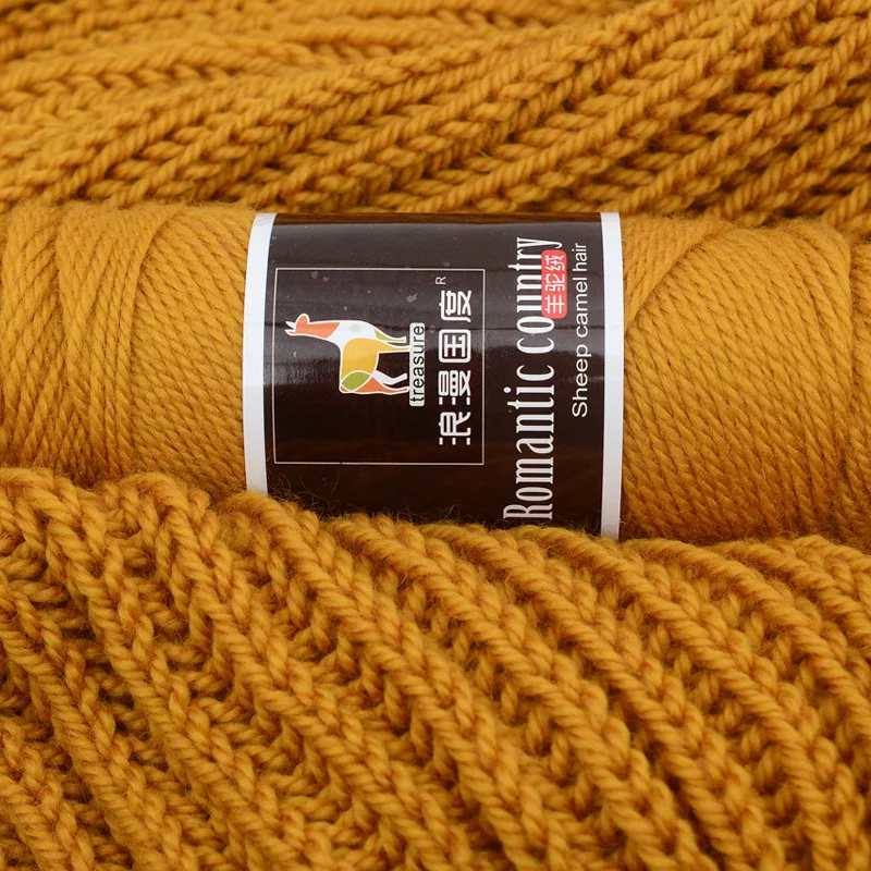 100g/ball Top quality fine worsted wool camel hair knitted real silk knitted yarn
100g/ball Top quality fine worsted wool camel hair knitted real silk knitted yarn