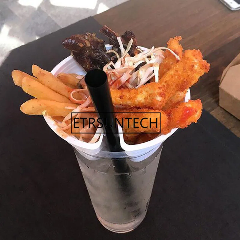500pcs Snack Cup Holder Creative Fried Chicken Fries Popcorn Cups Holder Disposable Cold Drink Milk Tea Plastic Tray
500pcs Snack Cup Holder Creative Fried Chicken Fries Popcorn Cups Holder Disposable Cold Drink Milk Tea Plastic Tray