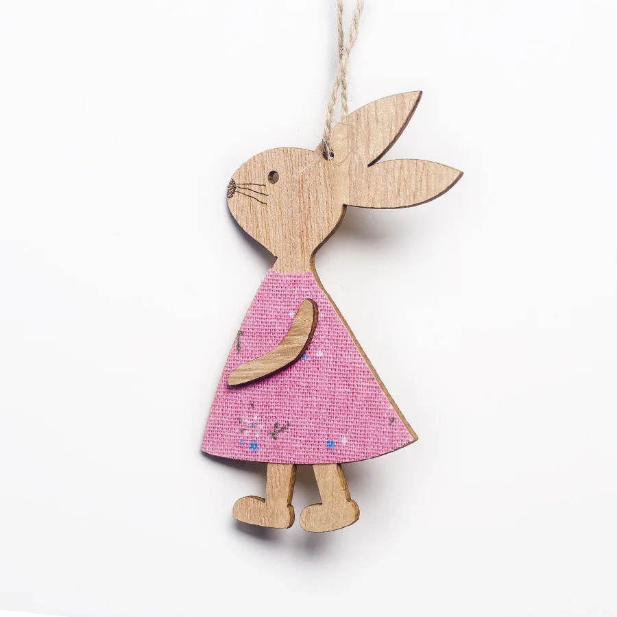 1pc Easter Decorations Cute Pendants Wooden Rabbit Ornaments Craft Children Gifts Home Decor
1pc Easter Decorations Cute Pendants Wooden Rabbit Ornaments Craft Children Gifts Home Decor