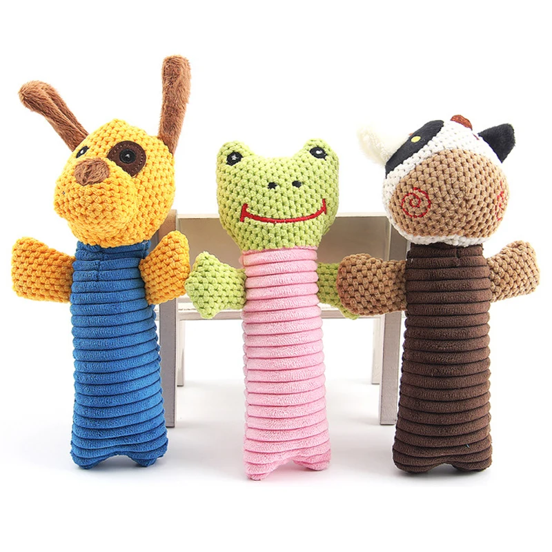 Pet Dog Squeak Toys Animal Dog Frog Cow Plush Toy for Cats Puppy Small Medium Dogs Safe Playing Chew Toy Pet Accessories
Pet Dog Squeak Toys Animal Dog Frog Cow Plush Toy for Cats Puppy Small Medium Dogs Safe Playing Chew Toy Pet Accessories