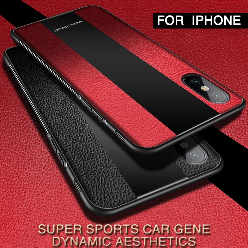 Leather Case For iPhone X XR XS Max Cases Luxury Ultra Light Soft Silicone edge For iPhone 6 6s 7 8 Plus Shockproof Cover Coque
Leather Case For iPhone X XR XS Max Cases Luxury Ultra Light Soft Silicone edge For iPhone 6 6s 7 8 Plus Shockproof Cover Coque