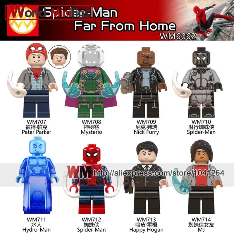 Spider Man Far From Home Single Blocks Manvel Super Heroes Peter Parker Mysterio Nick Furry Spider Man Hydro Man Building Blocks
Spider Man Far From Home Single Blocks Manvel Super Heroes Peter Parker Mysterio Nick Furry Spider Man Hydro Man Building Blocks