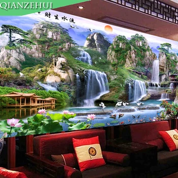 QIANZEHUI,Needlework,DIY Water rising sunrise rising Cross stitch ,Opportunity Knocks Dream home Cross-stitch ,Wall Home Decro
QIANZEHUI,Needlework,DIY Water rising sunrise rising Cross stitch ,Opportunity Knocks Dream home Cross-stitch ,Wall Home Decro