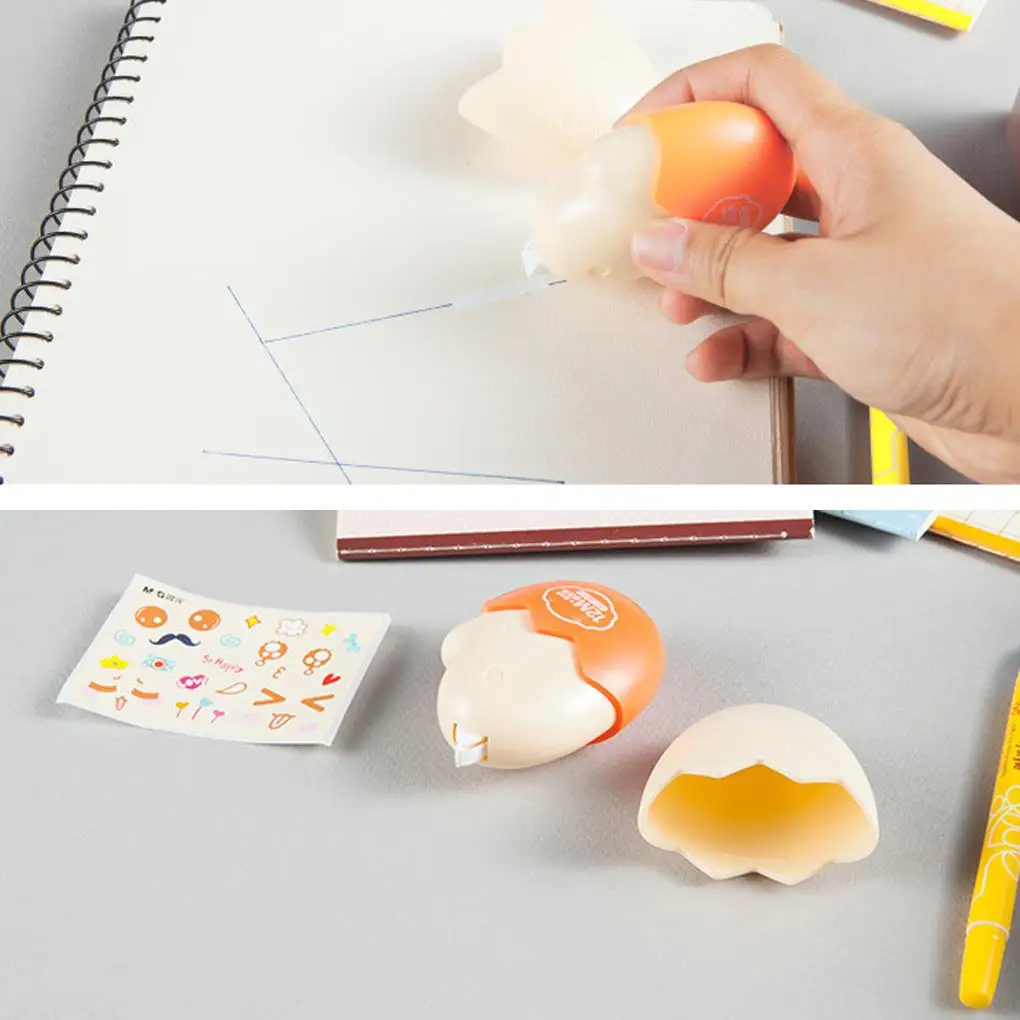 Cartoon Egg Corrector Kids School Writing Correcting Modified Tape Diary Stationery Correction Sticker
Cartoon Egg Corrector Kids School Writing Correcting Modified Tape Diary Stationery Correction Sticker
