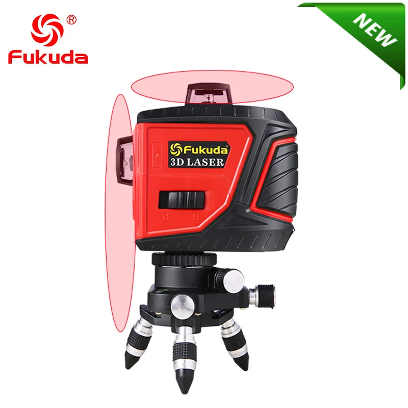 Fukuda Brand 8Lines 2D MW-93T-2R Laser Level Self-Leveling 360 Horizontal And Vertical Cross Super Powerful red Laser Beam
Fukuda Brand 8Lines 2D MW-93T-2R Laser Level Self-Leveling 360 Horizontal And Vertical Cross Super Powerful red Laser Beam