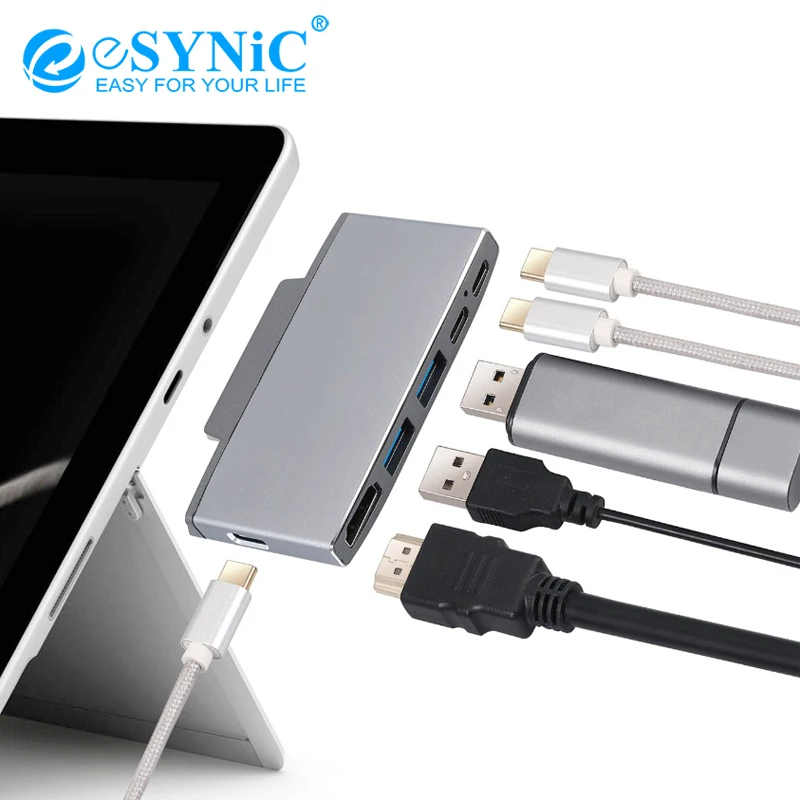 Mini 4K USB C To HDMI Surface Go Hub Surface Go Docking Statio Support Up To 60W PD Charging USB 3.0 6-in-1 USB C Hub Adapter
Mini 4K USB C To HDMI Surface Go Hub Surface Go Docking Statio Support Up To 60W PD Charging USB 3.0 6-in-1 USB C Hub Adapter