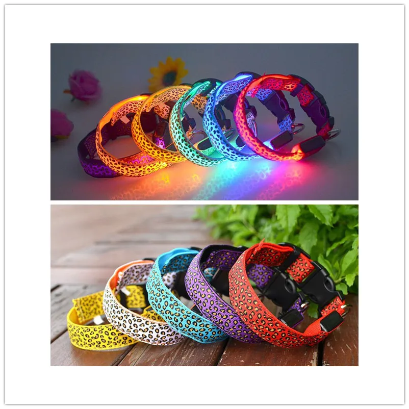 A03 pet LED collar Leopard pet dog nylong light collar light emitting collar battery version & USB rechargeable version
A03 pet LED collar Leopard pet dog nylong light collar light emitting collar battery version & USB rechargeable version