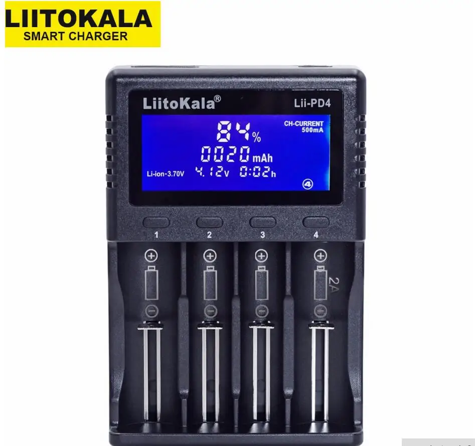 Фото Зарядное устройство LiitoKala Lii-PD4 S1 для литиевых и никель-металлогидридных