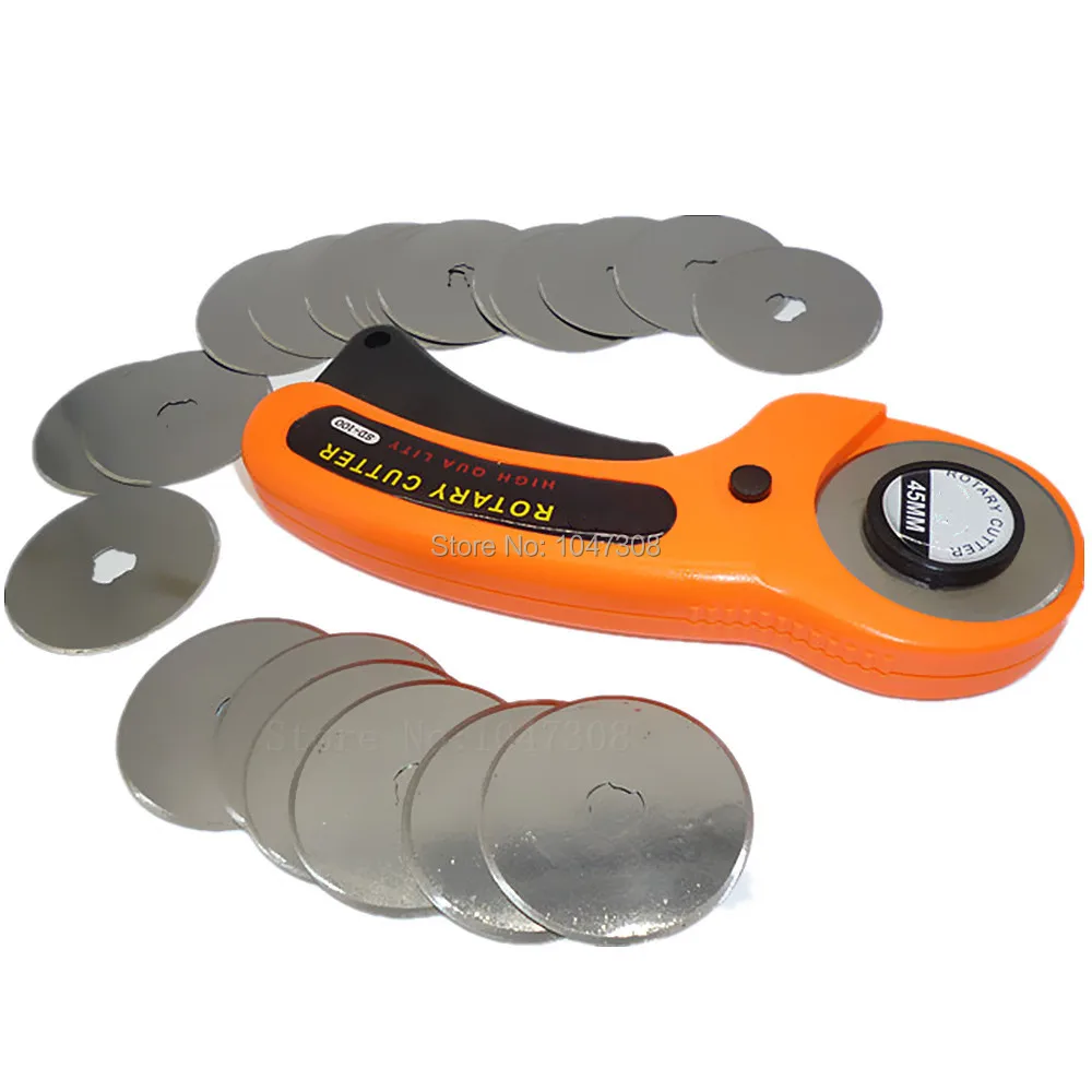 20pc Rotary Cutter Blades With 45mm Rotary Cutter For Olfa Fabric Paper Vinyl Circular Cutting Tools Patchwork Leather Craft Cut
20pc Rotary Cutter Blades With 45mm Rotary Cutter For Olfa Fabric Paper Vinyl Circular Cutting Tools Patchwork Leather Craft Cut