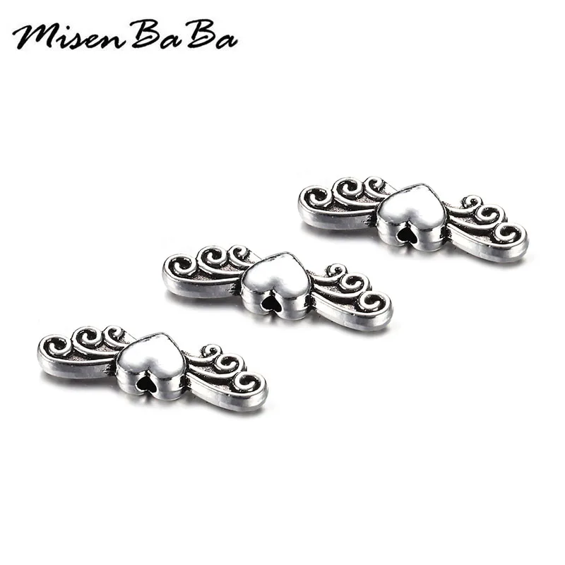 20Pcs/lot Alloy Angel Wings Heart Charm Wings European Small Hole Spacer Beads Fit Diy Jewelry Heart Wings Small Hole Beads
20Pcs/lot Alloy Angel Wings Heart Charm Wings European Small Hole Spacer Beads Fit Diy Jewelry Heart Wings Small Hole Beads