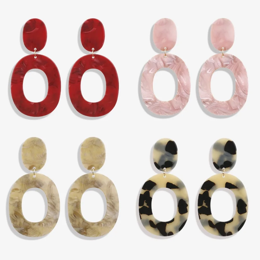 Vintage Geometric Oval Acrylic Drop Earrings For Women Jewelry Red Pink Acetate Pendientes Female Long Dangle Earrings 2019
Vintage Geometric Oval Acrylic Drop Earrings For Women Jewelry Red Pink Acetate Pendientes Female Long Dangle Earrings 2019