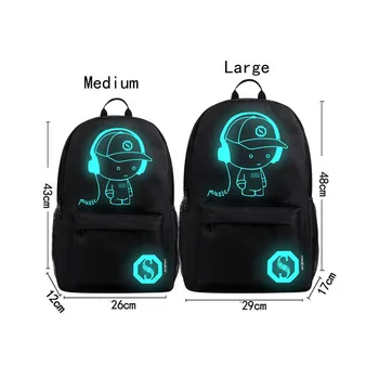 2017 Hot Sale Unisex Light Preppy Teenagers Noctilucent Cartoon School Bags Student Backpack Boys Girls Rucksacks Wholesale A8
2017 Hot Sale Unisex Light Preppy Teenagers Noctilucent Cartoon School Bags Student Backpack Boys Girls Rucksacks Wholesale A8
