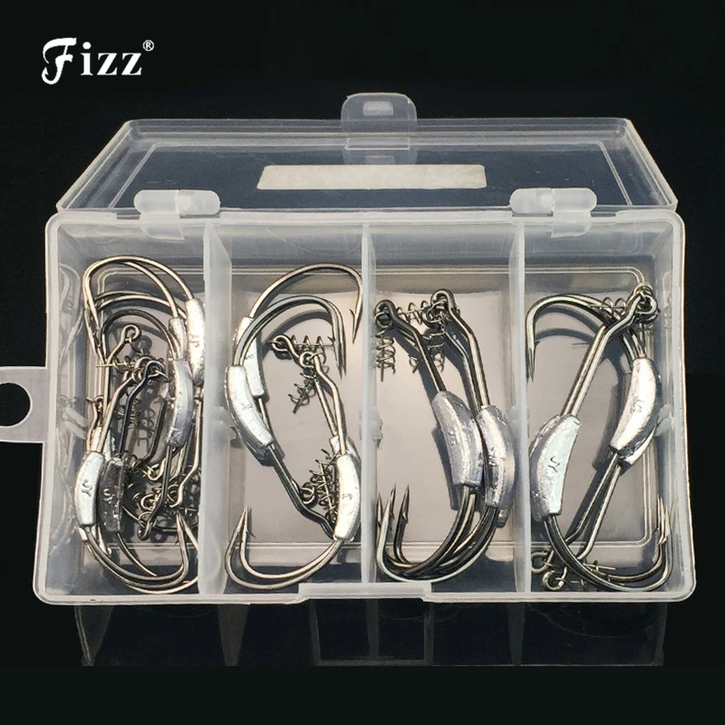 25 Pcs/box High Strength Lead Fishhooks Offset Fishing Hook with Soft Worm Spring Lock Pin Fishing Accessories Tackle Box
25 Pcs/box High Strength Lead Fishhooks Offset Fishing Hook with Soft Worm Spring Lock Pin Fishing Accessories Tackle Box