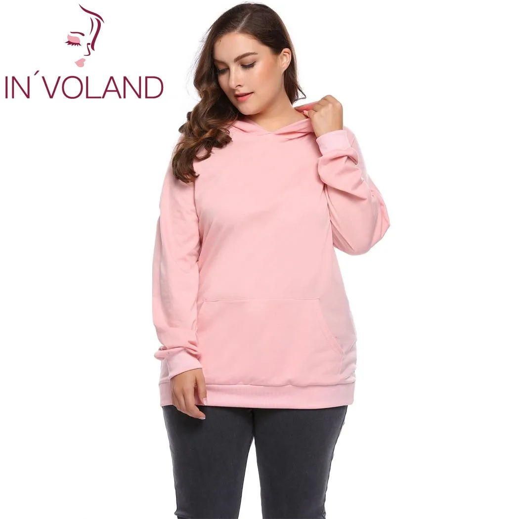 IN'VOLAND Women Hooded Hoodies Coat Plus Size L-4XL Spring Autumn Casual Long Sleeve Solid Big Sweatershirt Pullover Large Size
IN'VOLAND Women Hooded Hoodies Coat Plus Size L-4XL Spring Autumn Casual Long Sleeve Solid Big Sweatershirt Pullover Large Size