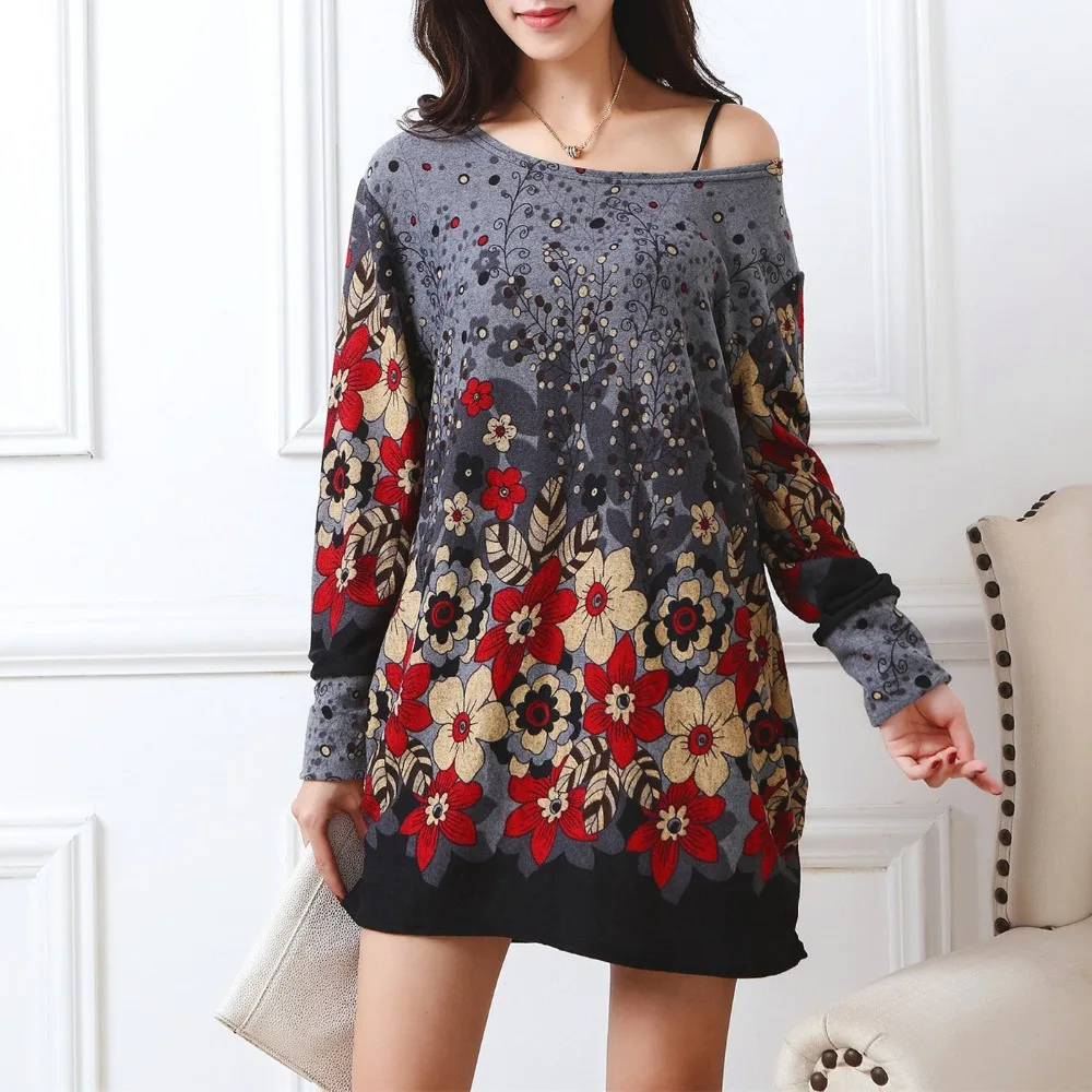 New 2019 antumn winterFashion Women long sleeve Dresses Plus Size Dress Loose girl casual tops tunic pullover elegant
New 2019 antumn winterFashion Women long sleeve Dresses Plus Size Dress Loose girl casual tops tunic pullover elegant