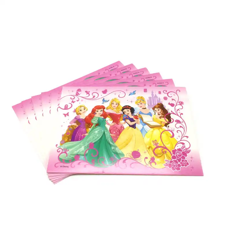 Disney Six Princess Theme 6pcs Thank You Card Mini Greeting Card