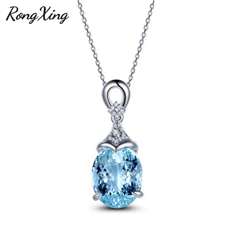 RongXing Elegant Sky Blue AAA Zircon Oval Pendants & Necklaces For Women New 925 Sterling Silver Filled Birthstone Choker Gifts
RongXing Elegant Sky Blue AAA Zircon Oval Pendants & Necklaces For Women New 925 Sterling Silver Filled Birthstone Choker Gifts