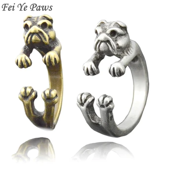 Fei Ye Paws Boho English Bulldog Animal Wrap Rings For Women Retro Cute Dog Ring Midi Finger American Bulldog Ring Men Ring
Fei Ye Paws Boho English Bulldog Animal Wrap Rings For Women Retro Cute Dog Ring Midi Finger American Bulldog Ring Men Ring