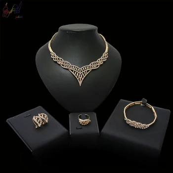 Yulaili Jewelry Sets For Women Gold Color Bridal Wedding Fine Statement Necklace Earrings Bracelet Ring Party Accessories.
Yulaili Jewelry Sets For Women Gold Color Bridal Wedding Fine Statement Necklace Earrings Bracelet Ring Party Accessories.