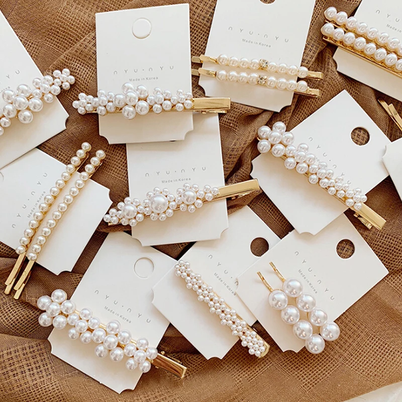 Fashion Women Pearl Hair Clip Snap Barrette Stick Hairpin Bobby Hairpins For Women Girls Hair Accessories
Fashion Women Pearl Hair Clip Snap Barrette Stick Hairpin Bobby Hairpins For Women Girls Hair Accessories