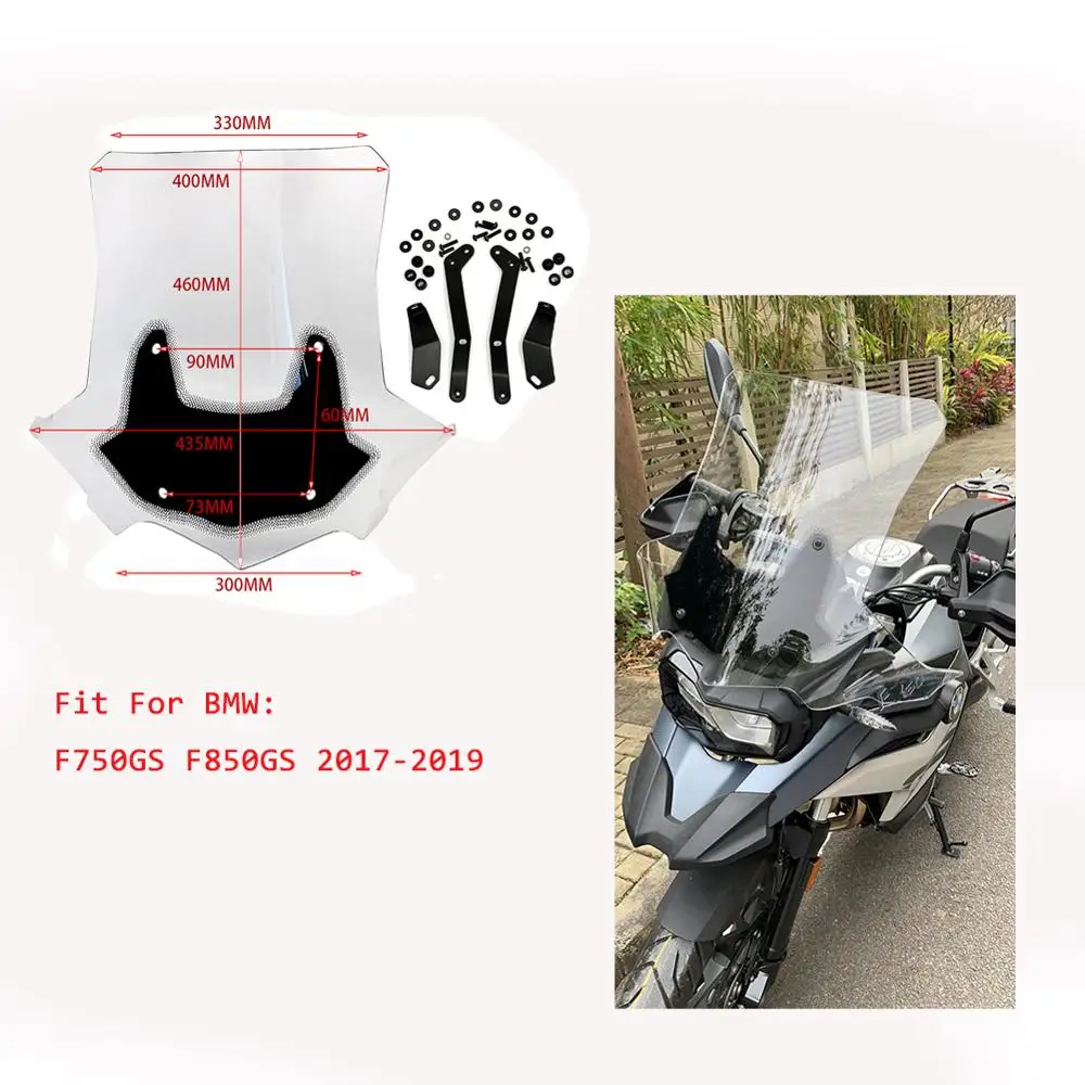 Windscreen Windshield Wind Screen Shield Deflectors with Mounting Bracket For BMW F 750 850 GS F750GS F850GS 2017 2018 2019 17
Windscreen Windshield Wind Screen Shield Deflectors with Mounting Bracket For BMW F 750 850 GS F750GS F850GS 2017 2018 2019 17