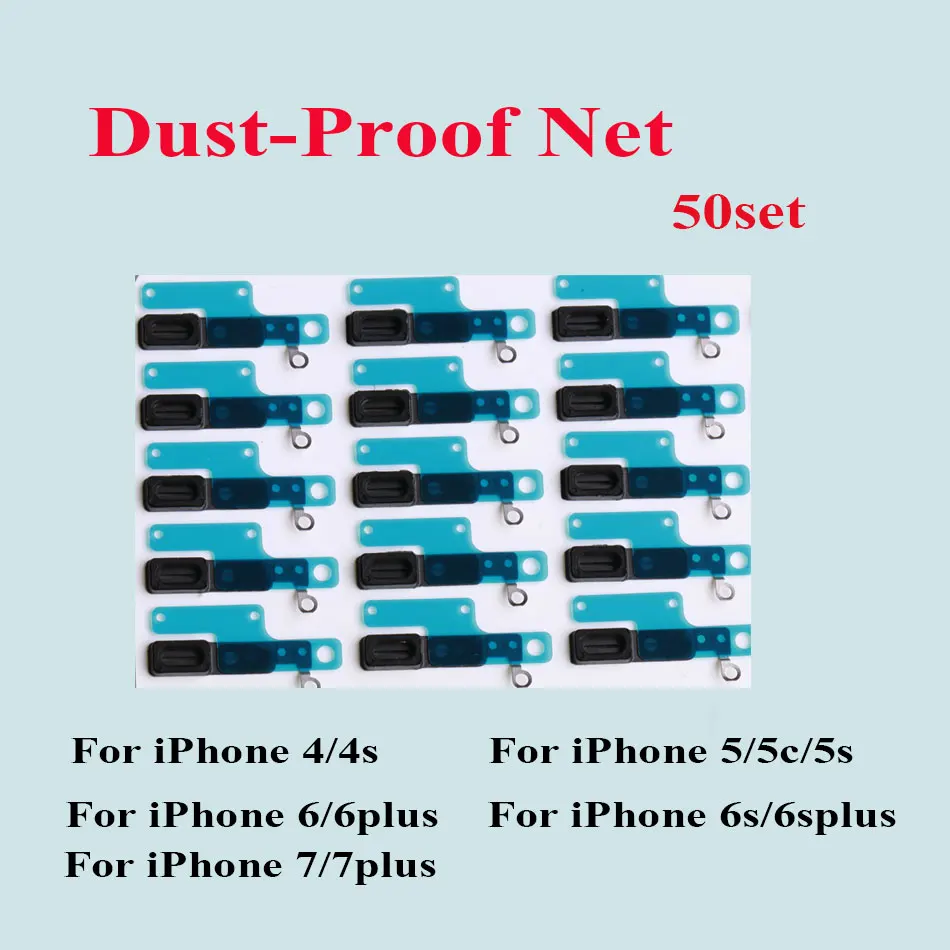 50pcs Dust-proof Net Mesh Parts Stickers For iPhone 4 4S SE 5 5S 5C 6 6S 7 8 Plus Earpiece Speaker Aniti Dust Mesh Earphone Plug
50pcs Dust-proof Net Mesh Parts Stickers For iPhone 4 4S SE 5 5S 5C 6 6S 7 8 Plus Earpiece Speaker Aniti Dust Mesh Earphone Plug