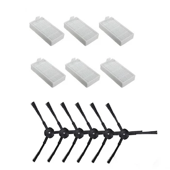 6pcs Side Brush+6pcs HEPA Filter for ILIFE V3 V5 V5s V3s V5s pro v50 x5 Vacuum Cleaner Accessories Replacement Parts
6pcs Side Brush+6pcs HEPA Filter for ILIFE V3 V5 V5s V3s V5s pro v50 x5 Vacuum Cleaner Accessories Replacement Parts