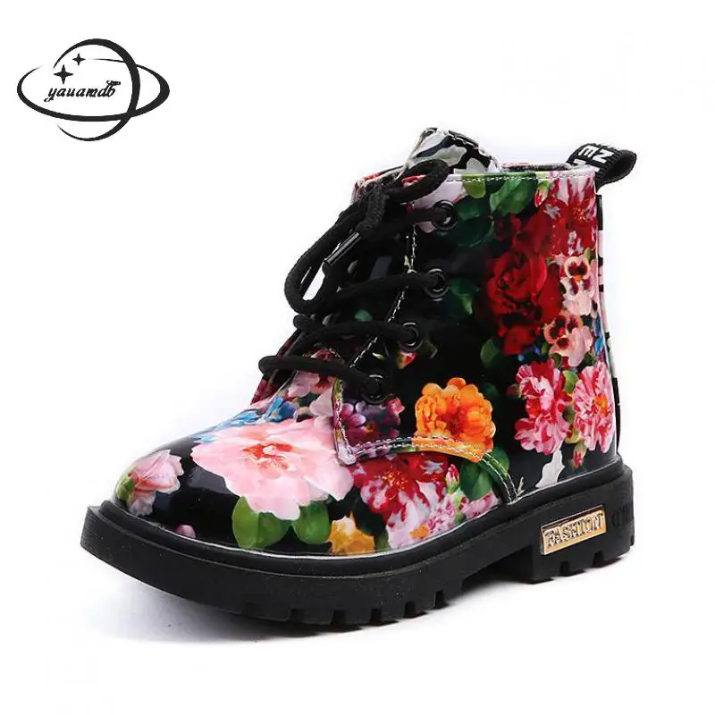 YAUAMDB kids boots 2017 spring autumn boys girls PU children boots lace-up round toe floral brand shoes Y36
YAUAMDB kids boots 2017 spring autumn boys girls PU children boots lace-up round toe floral brand shoes Y36